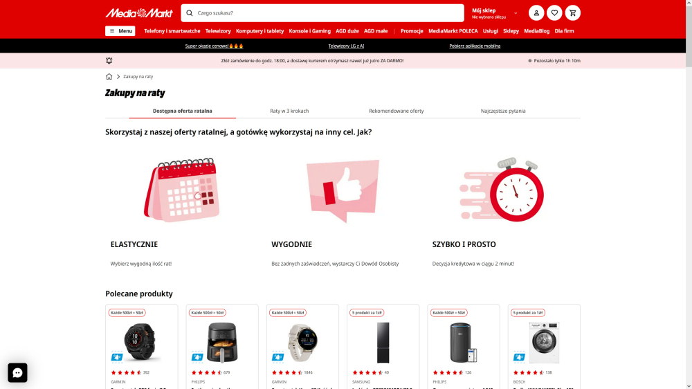 Raty w MediaMarkt
